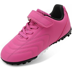 image:imageStelle Baseball Cleats Girls Boys Soccer Shoes Futsal MultiSport  Turf Outsole Indoor SoccerampSoftball Lightweight Upper Elastic Laces HookandLoop Strap TrainingampPractice Youth AthletesFuchsia