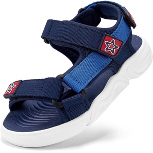 image:imageStelle Boys Girls Summer Water Hiking Beach Open Toe Sport Sandals  Athletic Outdoor Play Everyday Casual Wear Adjustable Fit Breathable Comfort HighTraction Outsole Toddler to Big KidsNavy