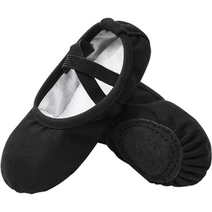 image:imageStelle Canvas Ballet Shoes Toddler Girls Ballet Slippers NoTie Boys Dance ShoesBlack
