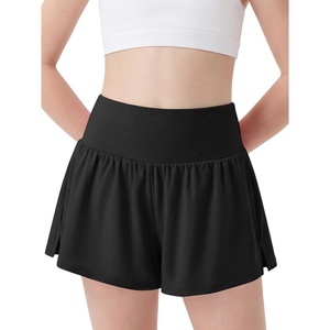 image:imageStelle Girls Athletic Shorts Flowy Running 2 in 1 Butterfly Short with Pockets Soccer Tennis for TeenBlack