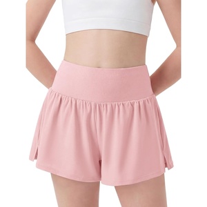 image:imageStelle Girls Athletic Shorts Flowy Running 2 in 1 Butterfly Short with Pockets Soccer Tennis for TeenLight Pink