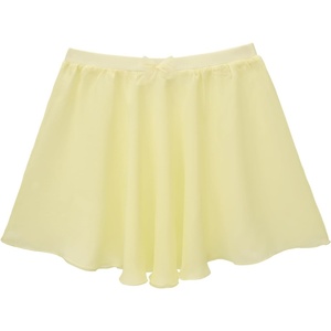 image:imageStelle Girls Ballet Skirt Chiffon Dance Skirt for Girls with Mesh Bowknot Elastic Waist Pullon Skirts for BalletLemon Butter