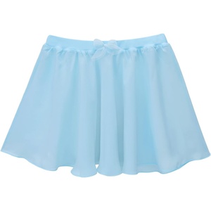 image:imageStelle Girls Ballet Skirt Chiffon Dance Skirt for Girls with Mesh Bowknot Elastic Waist Pullon Skirts for BalletLight Blue