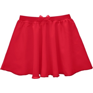 image:imageStelle Girls Ballet Skirt Chiffon Dance Skirt for Girls with Mesh Bowknot Elastic Waist Pullon Skirts for BalletRed