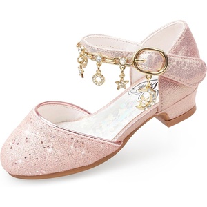 image:imageStelle Girls Dress Shoes Low Heel Glitter Bow Party Wedding Flower School ShoesSparklepink