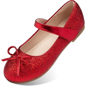 image:imageStelle Girls Dress Shoes Toddler Flower Wedding Party Shoes Mary Jane School FlatsToddlerLittle KidsBig KidsRed