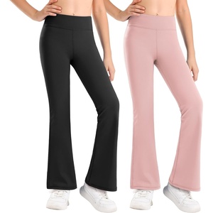 image:imageStelle Girls Flare Leggings High Waisted Yoga Pants Bootcut Dance Casual Pants Activewear Kids Bell Bottoms2 Pcs Blackpink