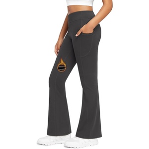 image:imageStelle Girls Fleece Lined Flare Leggings Kids Bell Bottom with Pockets Warm Winter Athletic Yoga PantsCharcoal