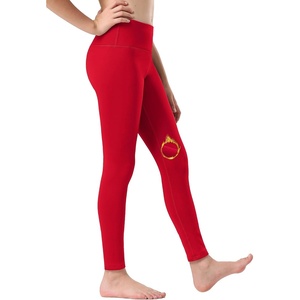 image:imageStelle Girls Fleece Lined Leggings Youth High Waist Warm Winter Athletic Yoga Pants with Hidden PocketRed