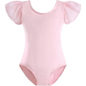 image:imageStelle Girls Leotards Black Ballet Dance Leotards Ruffle Short Sleeve Gymnastics OutfitsToddlerLittle KidBig KidBallet Pink
