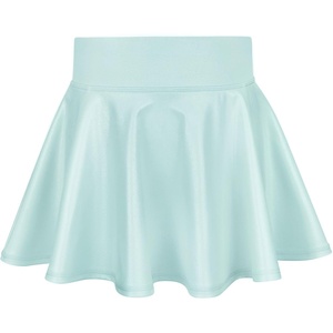 image:imageStelle Girls Metallic Skirt with Short High Waisted Stretchy Skort Dance Shiny Skater Party Skirts for Kids 615 YearsLight Blue