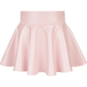 image:imageStelle Girls Metallic Skirt with Short High Waisted Stretchy Skort Dance Shiny Skater Party Skirts for Kids 615 YearsPink