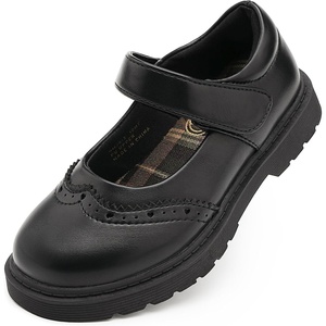 image:imageStelle Girls School Shoes Chunky Oxford Mary Jane Flats  Chunky sole Cushioned comfort Laceup style Durable outsole School uniform Everyday supportBlack