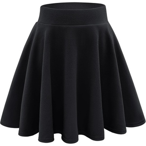 image:imageStelle Girls Skirt Casual Flare Plain Pleated Stretch Waist Skater Skirts Uniform Skorts with Built in Shorts 415 YearsBlack