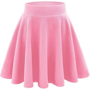 image:imageStelle Girls Skirt Casual Flare Plain Pleated Stretch Waist Skater Skirts Uniform Skorts with Built in Shorts 415 YearsPink