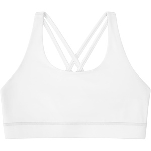 image:imageStelle Girls Sports Bra Training Bras Scoop Neck Athletic Cross Back Yoga Bra Dance Crop TopWhite