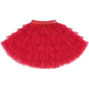 image:imageStelle Girls Tutu Skirt 5 Layers Fluffy Tulle Dance Ballet Skirt Princess Birthday Party CostumeRed