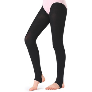 image:imageStelle Girls Women Stirrup Tights Ultra Soft Dance Tights for Ballet Gymnastics School Little KidBig KidWomenBlack