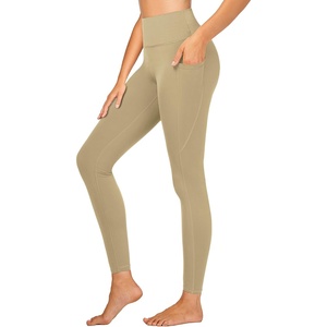 image:imageStelle High Waisted Yoga Leggings with Pockets Buttery Soft Workout Yoga Pants for Women Tummy Control Running GymBrushed Buttery Softstone