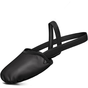 image:imageStelle Leather Half Soles Dance Shoes Womens Lyrical Pirouette Turners Dance Shoes for Turning GirlsBoysMenAdultBlack
