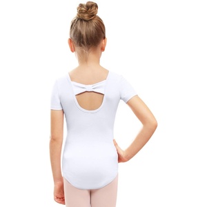 image:imageStelle Leotard for Girls Black Ballet Dance Leotard Gymnastics Outfits with Bow Back ToddlerLittleBig Kids1white