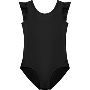 image:imageStelle Leotards for Girls Ballet Dancewear Ruffle Flutter Sleeve Leotard UnitardsBlack