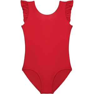 image:imageStelle Leotards for Girls Ballet Dancewear Ruffle Flutter Sleeve Leotard UnitardsRed