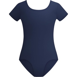image:imageStelle Leotards for Girls Ballet Scoop Neck Short Sleeve Leotard Gymnastics Dance UnitardsNavy