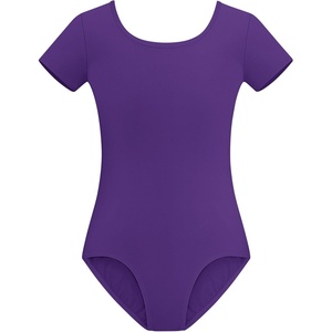 image:imageStelle Leotards for Girls Ballet Scoop Neck Short Sleeve Leotard Gymnastics Dance UnitardsPurple