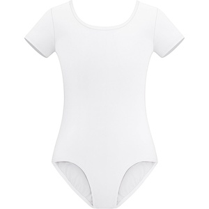 image:imageStelle Leotards for Girls Ballet Scoop Neck Short Sleeve Leotard Gymnastics Dance UnitardsWhite