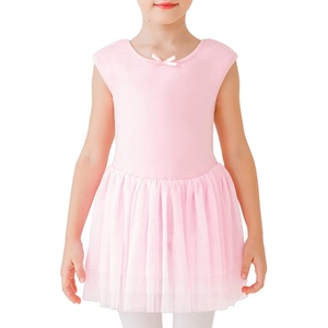 image:imageStelle Puff Sleeve Ballet Leotards for Girls with Sparkly Tutu Skirted Toddler Dance Dress Outfit02sleevelessballet Pink