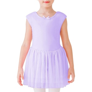 image:imageStelle Puff Sleeve Ballet Leotards for Girls with Sparkly Tutu Skirted Toddler Dance Dress Outfit02sleevelesspurple