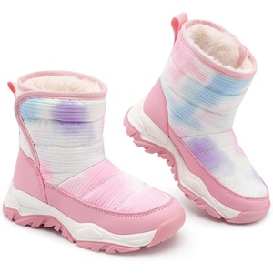 image:imageStelle Toddler Snow Boots Boys Girls Winter Cold Weather Waterproof Non Slip Warm Shoes for Little KidsTie Dye Marshmallow