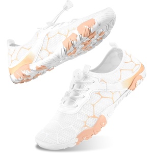 image:imageStelle Water Shoes for Women Adult Aqua Shoes for Swim Lake  River Beach Rafting Kayaking Barefoot QuickDry Mesh Lightweight Comfort Adjustable Bungee Laces NonSlip Rubber OutsoleWhite