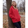 image:imageSTELLE Womens Oversized Hoodies Fleece Sweatshirts Fall Fashion 2026 Pullover Sweaters Winter ClothesRed