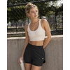 image:imageStelle 2 in 1 Womens Running Shorts High Waisted Athletic Workout Gym Short with Zip PocketsBlack