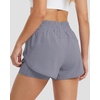 image:imageStelle 2 in 1 Womens Running Shorts High Waisted Athletic Workout Gym Short with Zip PocketsPurple Haze