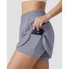 image:imageStelle 2 in 1 Womens Running Shorts High Waisted Athletic Workout Gym Short with Zip PocketsPurple Haze