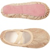 image:imageStelle Ballet Slippers for Girls Glitter Metallic Vegan Leather Full Sole  Ballet shoes for girls Ballerina slippers Crisscross elastic straps Suede full outsole Recitals CostumesGold Glitter