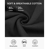 image:imageStelle Cropped Sweatshirts for Women Cotton Long Sleeve Crop Tops Crewneck Pullover Oversized SweaterBlack