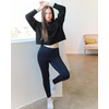 image:imageStelle Cropped Sweatshirts for Women Cotton Long Sleeve Crop Tops Crewneck Pullover Oversized SweaterBlack