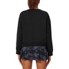image:imageStelle Cropped Sweatshirts for Women Cotton Long Sleeve Crop Tops Crewneck Pullover Oversized SweaterBlack