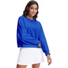 image:imageStelle Cropped Sweatshirts for Women Cotton Long Sleeve Crop Tops Crewneck Pullover Oversized SweaterElectric Blue