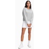 image:imageStelle Cropped Sweatshirts for Women Cotton Long Sleeve Crop Tops Crewneck Pullover Oversized SweaterNeutral Grey