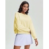 image:imageStelle Cropped Sweatshirts for Women Cotton Long Sleeve Crop Tops Crewneck Pullover Oversized SweaterPina Colada
