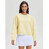image:imageStelle Cropped Sweatshirts for Women Cotton Long Sleeve Crop Tops Crewneck Pullover Oversized SweaterPina Colada