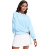 image:imageStelle Cropped Sweatshirts for Women Cotton Long Sleeve Crop Tops Crewneck Pullover Oversized SweaterSky Blue