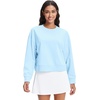 image:imageStelle Cropped Sweatshirts for Women Cotton Long Sleeve Crop Tops Crewneck Pullover Oversized SweaterSky Blue