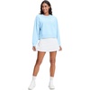 image:imageStelle Cropped Sweatshirts for Women Cotton Long Sleeve Crop Tops Crewneck Pullover Oversized SweaterSky Blue