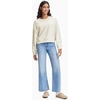 image:imageStelle Cropped Sweatshirts for Women Cotton Long Sleeve Crop Tops Crewneck Pullover Oversized SweaterStone Heather